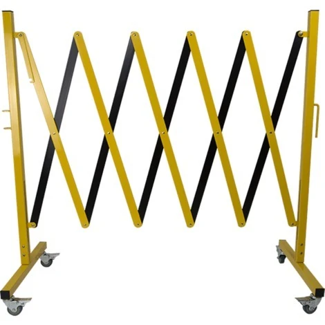 Barrière De Chantier Extensibles Modulable - Jaune/Noir - 8000219 1 Barrière De Chantier Extensibles Modulable - Jaune/Noir - 8000219