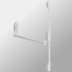 Serrure Barre Antipanique Cross Bar 2 Points Haut Bas DOM Metalux Couleur - Blanc, Dimension - 840 Mm