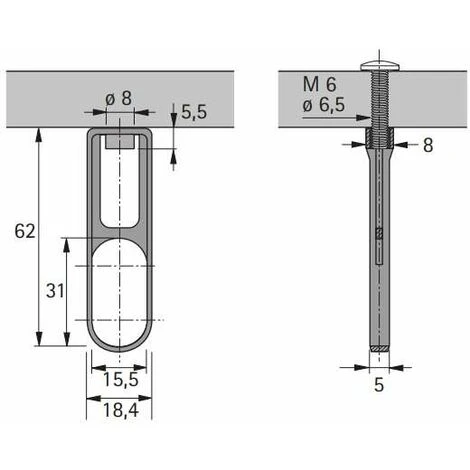 Support De Tringle Ovale 15,5 X 31mm En Fonte De Zinc Nikelé à Visser Sous L'étagère Avec Vis Spéciale M6 X 25 Armoire Dressing Penderie Vêtement Garde Robe Placard Support 2 Support De Tringle Ovale 15,5 X 31mm En Fonte De Zinc Nikelé à Visser Sous L'étagère Avec Vis Spéciale M6 X 25 Armoire Dressing Penderie Vêtement Garde Robe Placard Support – Image 2