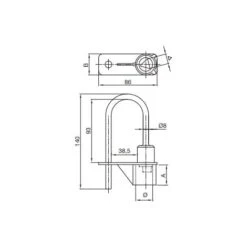 Cadenas Pompier Triangle 14 Mm COUILLET - 550.14 -Promos Matériel Boutique 7333525 3