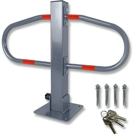 Froadp Arceau De Stationnement En Métal Avec 3 Clés Et 4 Autocollants Réfléchissants Pour Garage, Parking, Allée 1 Froadp Arceau De Stationnement En Métal Avec 3 Clés Et 4 Autocollants Réfléchissants Pour Garage, Parking, Allée