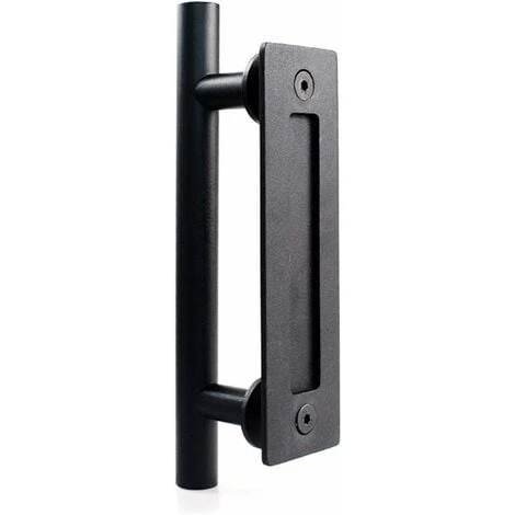 AIDUCHO Poignée De Porte Coulissante En Acier Inoxydable, Poignée De Porte De Grange Coulissante - Poignée Ronde Simple - Noir 1 AIDUCHO Poignée De Porte Coulissante En Acier Inoxydable, Poignée De Porte De Grange Coulissante - Poignée Ronde Simple - Noir