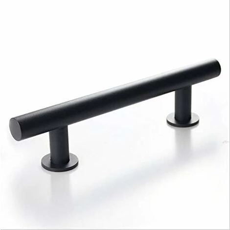 AIDUCHO Poignée De Porte Coulissante En Acier Inoxydable, Poignée De Porte De Grange Coulissante - Poignée Ronde Simple - Noir 4 AIDUCHO Poignée De Porte Coulissante En Acier Inoxydable, Poignée De Porte De Grange Coulissante - Poignée Ronde Simple - Noir – Image 4