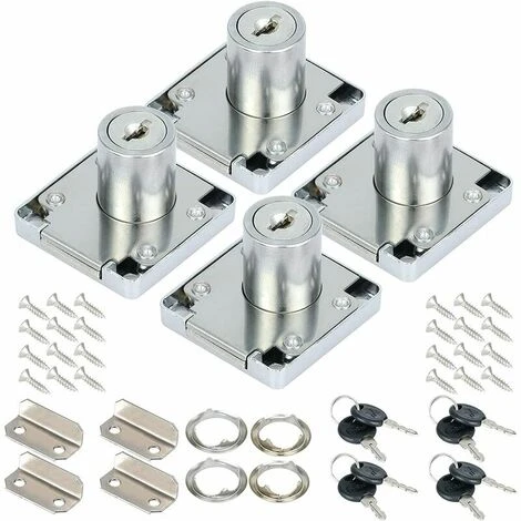 Lot De 4 Serrures à Came En Alliage De Zinc De 22 Mm Pour Placard, Tiroir Avec Clés Identiques Pour La Maison, Le Bureau, Les Meubles, Les Portes De Boîte Aux Lettres (22 Mm),Superma 1 Lot De 4 Serrures à Came En Alliage De Zinc De 22 Mm Pour Placard, Tiroir Avec Clés Identiques Pour La Maison, Le Bureau, Les Meubles, Les Portes De Boîte Aux Lettres (22 Mm),Superma