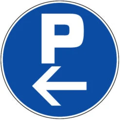 Panneau Parking (flèche Gauche) - Rigide Ø300mm - 4061313
