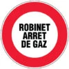 Panneau Robinet Arret Gaz - Rigide Ø180mm - 4042206