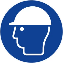 Panneau Casque De Protection Obligatoire - Rigide Ø450mm - 4080574