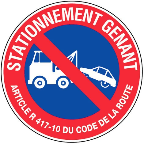 Panneau Défense De Stationner Mise En Fourrière - Rigide Ø180mm - 4041537 1 Panneau Défense De Stationner Mise En Fourrière - Rigide Ø180mm - 4041537