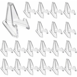 20PCS Support De Monnaie Présentoirs, Chevalets De Monnaie Médaille Badge Collection étagère De Pièces, Support De Téléphone En Acrylique 2