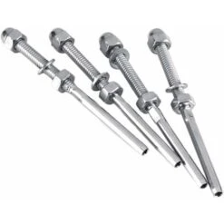 50 Pièces Tendeur De Cable De Garde-Corps De Main Courante En Acier Inoxydable, Embout De Goujon De Fileté Pour De Cable De 1/8 Pouce (50 Paquets)-KoleZ -Promos Matériel Boutique 75513370 3