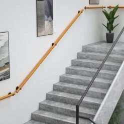 Main Courante D'escalier Ronde En Bois Massif—50 Cm Trousse D'outils Complète, Garde-Corps Antidérapants Pour L'intérieur De La Maison, Mains Courantes En Bois Sûres Pou,Seuçais 9 Main Courante D'escalier Ronde En Bois Massif—50 Cm Trousse D'outils Complète, Garde-Corps Antidérapants Pour L'intérieur De La Maison, Mains Courantes En Bois Sûres Pou,Seuçais -Promos Matériel Boutique 75528389 5