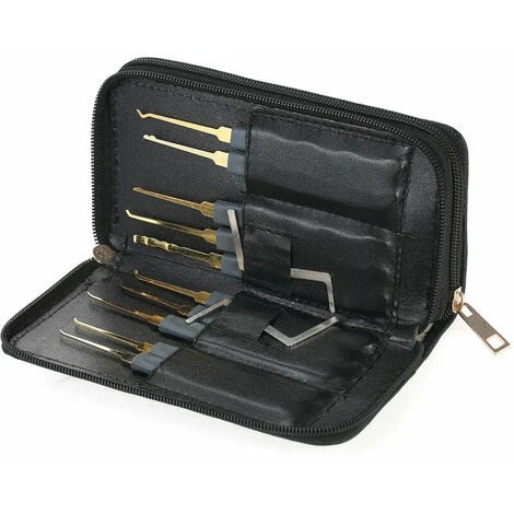 SEENLIN 24Pcs Professional Unlocking Crochetage Outils Set Pratique Kit Lockset Avec Etui En Cuir Pour Serrurerie Debutants 5 SEENLIN 24Pcs Professional Unlocking Crochetage Outils Set Pratique Kit Lockset Avec Etui En Cuir Pour Serrurerie Debutants – Image 5