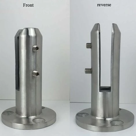 Edelstahl-Glasgeländerpfosten Runder Schwimmbad-Geländerpfosten Dicke Basis Ohne Handlauf Glaspfosten Vom Boden Bis Zur Decke (160 Mm), 13Thirteen 2 Edelstahl-Glasgeländerpfosten Runder Schwimmbad-Geländerpfosten Dicke Basis Ohne Handlauf Glaspfosten Vom Boden Bis Zur Decke (160 Mm), 13Thirteen – Image 2