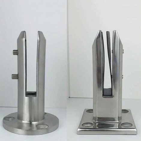 Edelstahl-Glasgeländerpfosten Runder Schwimmbad-Geländerpfosten Dicke Basis Ohne Handlauf Glaspfosten Vom Boden Bis Zur Decke (160 Mm), 13Thirteen 3 Edelstahl-Glasgeländerpfosten Runder Schwimmbad-Geländerpfosten Dicke Basis Ohne Handlauf Glaspfosten Vom Boden Bis Zur Decke (160 Mm), 13Thirteen – Image 3