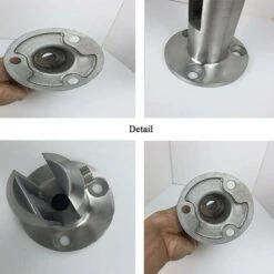 Edelstahl-Glasgeländerpfosten Runder Schwimmbad-Geländerpfosten Dicke Basis Ohne Handlauf Glaspfosten Vom Boden Bis Zur Decke (160 Mm), 13Thirteen 8 Edelstahl-Glasgeländerpfosten Runder Schwimmbad-Geländerpfosten Dicke Basis Ohne Handlauf Glaspfosten Vom Boden Bis Zur Decke (160 Mm), 13Thirteen -Promos Matériel Boutique 75591484 4