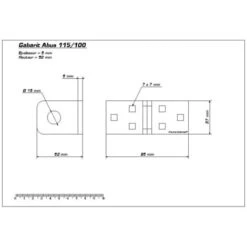 Œillet Porte Cadenas ABUS 115/100 -Promos Matériel Boutique 7578048 3