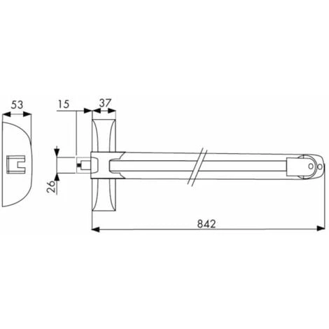 Serrure Anti-panique Idéa Push 1 Point Argent - Iséo 2 Serrure Anti-panique Idéa Push 1 Point Argent - Iséo – Image 2