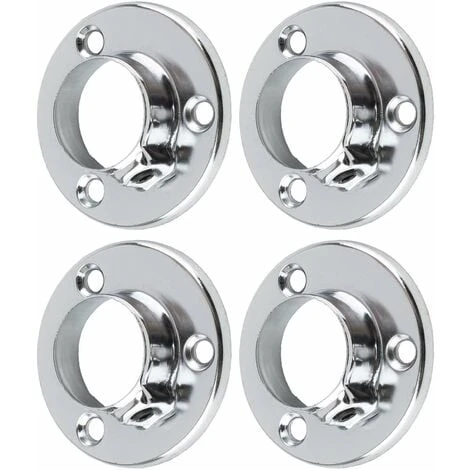 4x Support De Tringle à Visser Rond Diamètre 25mm En Acier Chromé Meuble Penderie Armoire Placard Garde Robe Porte Manteau 1 4x Support De Tringle à Visser Rond Diamètre 25mm En Acier Chromé Meuble Penderie Armoire Placard Garde Robe Porte Manteau