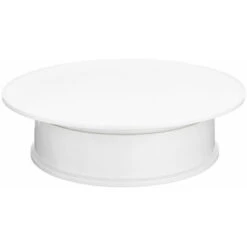 Présentoir Rotatif à 360° Motorisé électriquement Avec Doublure Ronde En Velours Blanc