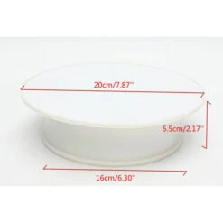 Présentoir Rotatif à 360° Motorisé électriquement Avec Doublure Ronde En Velours Blanc -Promos Matériel Boutique 76522418 3