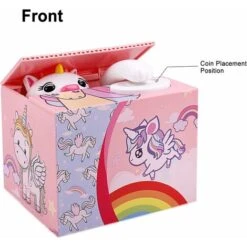 Tirelire Licorne Pour Enfants Filles, Tirelire Automatique -Promos Matériel Boutique 76871665 3