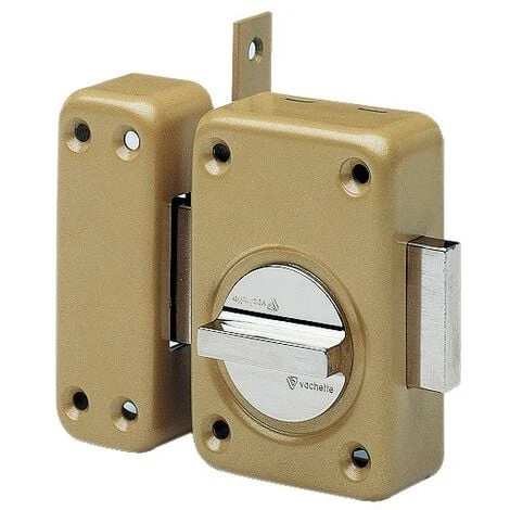 Verrou Targette à Bouton V136 Pêne De 110 Sans Cylindre Bronze - VACHETTE - 16109000 1 Verrou Targette à Bouton V136 Pêne De 110 Sans Cylindre Bronze - VACHETTE - 16109000