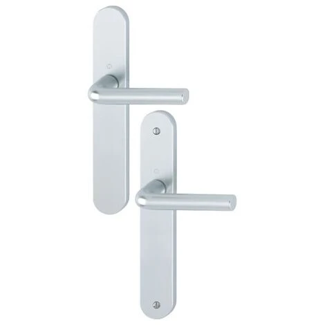 Ensemble ARLES Type Bec De Cane Finition Argent - HOPPE - 596188 1 Ensemble ARLES Type Bec De Cane Finition Argent - HOPPE - 596188