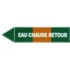 Etiquette 'eau Chaude Retour'
