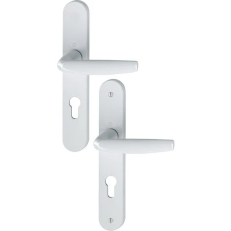 Ensemble De Porte Plaque Large Atlanta HOPPE 1530/300M Blanc 9016 - Clé I - Entr.70 ép.58/67 - 2834691 1 Ensemble De Porte Plaque Large Atlanta HOPPE 1530/300M Blanc 9016 - Clé I - Entr.70 ép.58/67 - 2834691