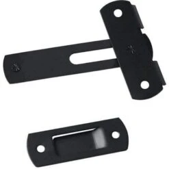 Loquet De Porte Loquet De Porte En Acier Inoxydable De Haute Qualité, Adapté Au Loquet Coulissant De Porte Et Fenêtre Loquet De Grange, Ménage, Extérieur Guazhuni (Noir) -Promos Matériel Boutique 78386268 3