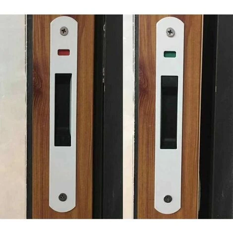 Serrure De Porte Coulissante - Garnitures De Quincaillerie De Verrouillage Simple De Fenêtre De Porte Coulissante En Acier Inoxydable De Ménage 2 Serrure De Porte Coulissante - Garnitures De Quincaillerie De Verrouillage Simple De Fenêtre De Porte Coulissante En Acier Inoxydable De Ménage – Image 2