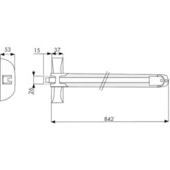 Serrure Anti Panique Push Barre IDEA 3 Points Finition Argent - ISEO - 942308477TA 5 Serrure Anti Panique Push Barre IDEA 3 Points Finition Argent - ISEO - 942308477TA -Promos Matériel Boutique 78451815 3