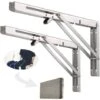 Étagère Murale Pliante De 500 Mm, Support De Pliant En Acier Inoxydable 304 Pour établi, Équerre Pliante Support, Equerre Pour Etagere Murale（2 Pièces), Argenté