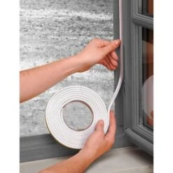 Bande D'étanchéité Adhésive Autocollante En Polypropylène De Haute Qualité Pour Fenêtres Portes Garage Garniture Vitrage Construction Polyvalent Isolant Seuil, Blanc 9mm X 2mm X 20m 5 Bande D'étanchéité Adhésive Autocollante En Polypropylène De Haute Qualité Pour Fenêtres Portes Garage Garniture Vitrage Construction Polyvalent Isolant Seuil, Blanc 9mm X 2mm X 20m -Promos Matériel Boutique 78711729 3