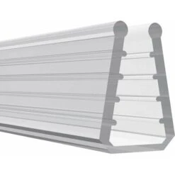 Joint D'étanchéité Vitre Verre En Silicone Translucide 6 Mètres Profil Porte Douche Coulisse Meuble Tablette Vitrine, Hauteur 8mm épaisseur De Verre 8mm