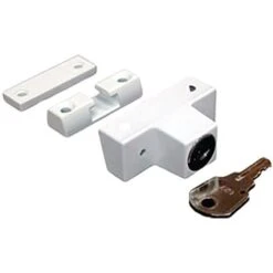 Verrou De Condamnation à Clé OF Blanc - FERCO - K-13841-00-0-7