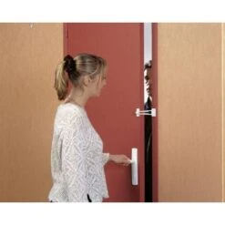 Entrebaîlleur De Sécurité MODERN Pour Porte Couleur Epoxy Blanc - SOCONA - P6 -Promos Matériel Boutique 78754889 3