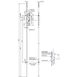 Serrure 4 Points Série 20500 L2150 Têtière 16mm Axe 40mm Gauche - VACHETTE - 26701000 5 Serrure 4 Points Série 20500 L2150 Têtière 16mm Axe 40mm Gauche - VACHETTE - 26701000 -Promos Matériel Boutique 78759976 3