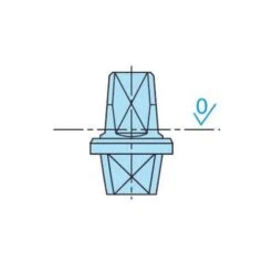Axe Italien Carré 15,8x15,8 - MAB - AC340 -Promos Matériel Boutique 78761190 3