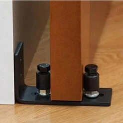 Guide Sol Porte Coulissante, Guide De Plancher Porte, Rail De Sol Pour Porte De Grange, Guide Pour Le Sol Du Support Du Sol Coulissant Pour Montage Mural Réglable En Acier Au Carbone -Promos Matériel Boutique 78831242 5