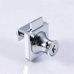 Serrure De Porte En Verre,Serrure En Acier Chromé,écran En Verre De Verrouillage,Serrure Pour Des Portes En Verre Serrure Vitrine Avec, Pour La Porte En Verre De 5-8mm Foret Avec 2 Clés -Promos Matériel Boutique 78949707 3