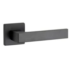 THIRARD - Paire De Béquilles Zibel Pour Porte, Carré 7mm, Noir Mat