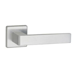 THIRARD - Paire De Béquilles Zibel Pour Porte, Carré 7mm, Chromé Satiné