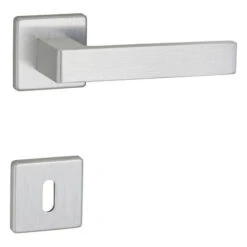 THIRARD - Paire De Béquilles Zibel Pour Porte, Carré 7mm, Chromé Satiné -Promos Matériel Boutique 79067697 3