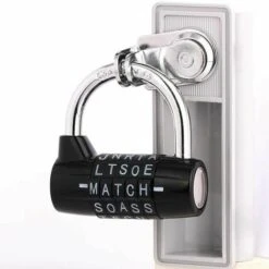 Cadenas à Combinaison, Cadenas à Code Cadenas à Combinaison Étanche Et Antirouille Serrure Pour Familles, Ecoles,Entreprises,Casiers Et Autres Lieux (Cadenas 5 Lettres) -Promos Matériel Boutique 79143919 4