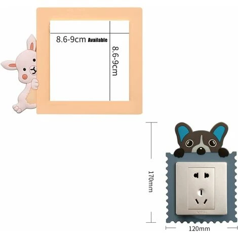 4 PièCes Sticker Mural Interrupteur,Stickers Muraux Lumineux Fluorescents,Forme De Dessin Animé Animal, DéCorer La Prise D'Interrupteur De La Chambre Des Enfants, 2 4 PièCes Sticker Mural Interrupteur,Stickers Muraux Lumineux Fluorescents,Forme De Dessin Animé Animal, DéCorer La Prise D'Interrupteur De La Chambre Des Enfants, – Image 2