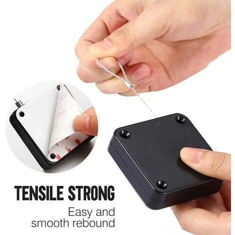 4 Pièces Ferme Porte Automatique, Ferme-portes Automatique à Capteur Avec Capteur Avec Cordon De Serrage Pour Tous Les Types D'alliages D'aluminium, Portes En Bois 4 4 Pièces Ferme Porte Automatique, Ferme-portes Automatique à Capteur Avec Capteur Avec Cordon De Serrage Pour Tous Les Types D'alliages D'aluminium, Portes En Bois – Image 4