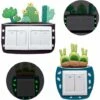 2 Pièces Cactus Silicone Lumineux Murale Interrupteur Autocollants, Stickers Autocollant Mural Lumineux Interrupteur Pour Décoration De Maison Pour Chambre D'enfant,
