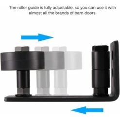 Héloise Guide De Plancher De Porte De Grange, Rouleau De Guide De Plancher De Porte Coulissante 1PCS Réglable Avec Longue Fente En Métal Robuste Avec Support Montage Pour Toutes Les Portes Grange -Promos Matériel Boutique 79319934 4