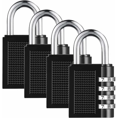 Cadenas à Combinaison De 4 Chiffres 4 Pack Cadenas à Code Rrure à Combinaison Robuste Pour Familles Ecoles Entreprises Casiers à Bagages Et Boîte à Outils JUNJUN 1 Cadenas à Combinaison De 4 Chiffres 4 Pack Cadenas à Code Rrure à Combinaison Robuste Pour Familles Ecoles Entreprises Casiers à Bagages Et Boîte à Outils JUNJUN